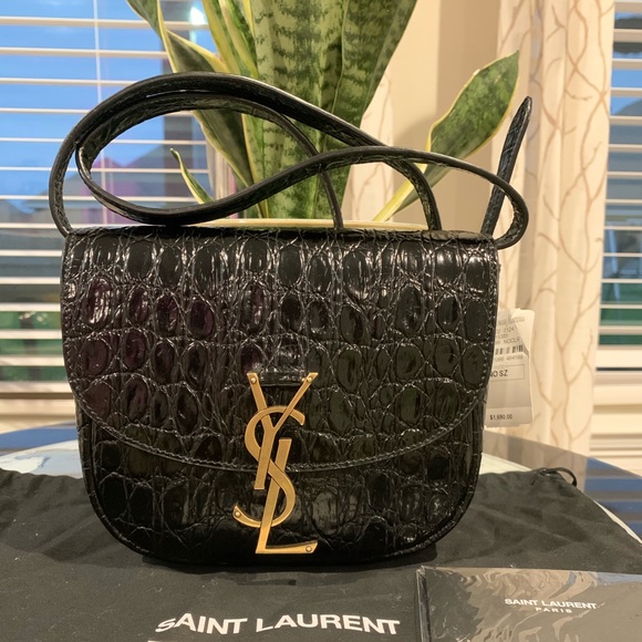Saint Laurent Handbags - Saint Laurent Kaia Small Croc Effect Bag